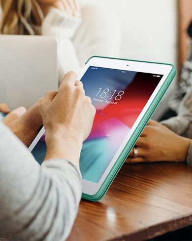 DTTO for iPad Mini 5th Generation 2019 Case, [Gentle Series] Smart Cover Trifold Stand Soft Back Cover for iPad Mini 5th Gen 2019/iPad Mini 4 2015 [Auto Sleep/Wake], Mint Green in Kuwait