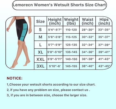 Lemorecn Wetsuit Pants Shorts Women 2mm in Saudi Arabia