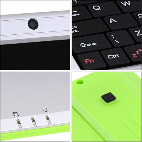 7 Inch Portable Mini Computer Laptop PC Netbook for Kids Android 12 Quad Core 32GB WiFi Built in Camera Netflix YouTube Flash Player (Green) in Kuwait