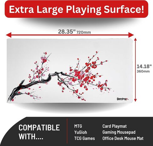 The Gaming Mat Company Single Player MTG Playmat & Gaming Mouse Pad - 28" x 14" Dungeon Gaming Mousepad Compatible with Magic The Gathering Playmats MTG Cards Gaming Mouse Mat Large Mouse Pad in Saudi Arabia