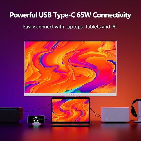 شاشة ألعاب الكمبيوتر INNOCN 32 بوصة Mini LED 4K 144 هرتز 3840 x 2160P 1ms IPS HDR1000 HDMI 2.1، 99% DCI-P3، اتصال USB من النوع C، حامل قابل للتعديل للارتفاع - أسود in Kuwait