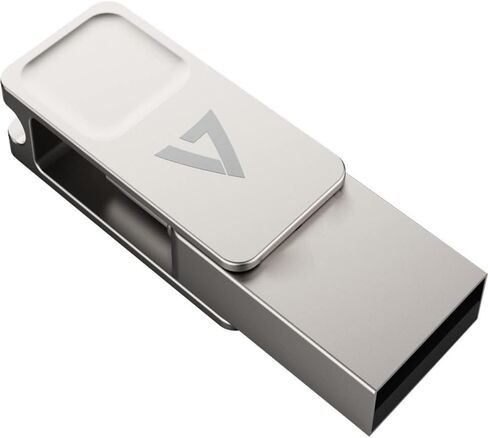 محرك أقراص فلاش V7 من النوع C ثنائي الأغراض USB-A 3.2 بسعة 128 جيجابايت in Kuwait