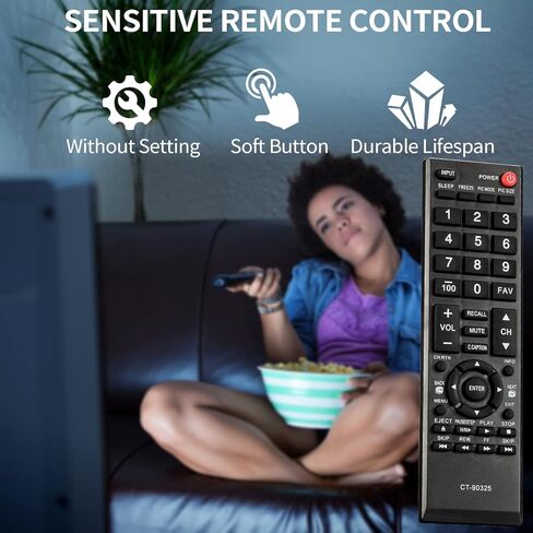أحدث جهاز تحكم عن بعد بديل عالمي لجميع أجهزة التلفزيون الذكية Toshiba LCD LED HDTV in Kuwait