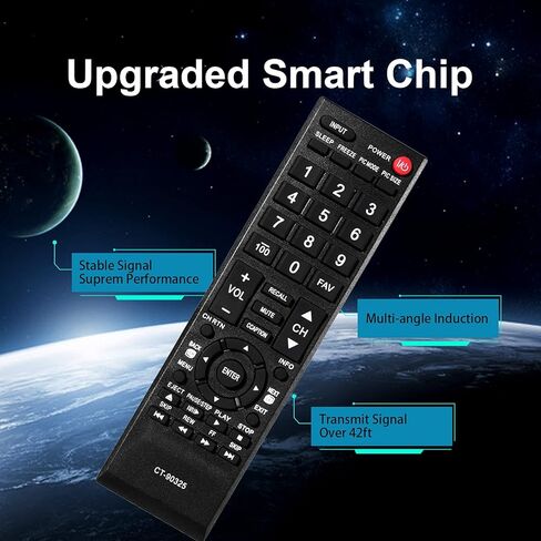 أحدث جهاز تحكم عن بعد بديل عالمي لجميع أجهزة التلفزيون الذكية Toshiba LCD LED HDTV in Kuwait
