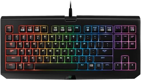 Razer RZ03-01430100-R3U1 BlackWidow Tournament Edition Chroma, Clicky RGB Mechanical Gaming Keyboard, Compact Layout - Green Switches in Saudi Arabia