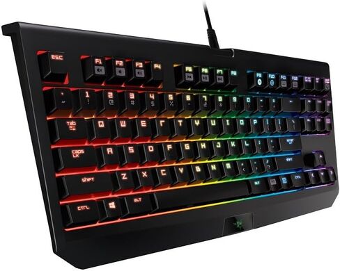 Razer RZ03-01430100-R3U1 BlackWidow Tournament Edition Chroma, Clicky RGB Mechanical Gaming Keyboard, Compact Layout - Green Switches in Saudi Arabia