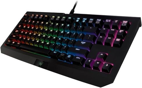 Razer RZ03-01430100-R3U1 BlackWidow Tournament Edition Chroma, Clicky RGB Mechanical Gaming Keyboard, Compact Layout - Green Switches in Saudi Arabia