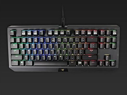 Razer RZ03-01430100-R3U1 BlackWidow Tournament Edition Chroma, Clicky RGB Mechanical Gaming Keyboard, Compact Layout - Green Switches in Saudi Arabia
