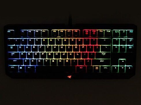 Razer RZ03-01430100-R3U1 BlackWidow Tournament Edition Chroma, Clicky RGB Mechanical Gaming Keyboard, Compact Layout - Green Switches in Saudi Arabia