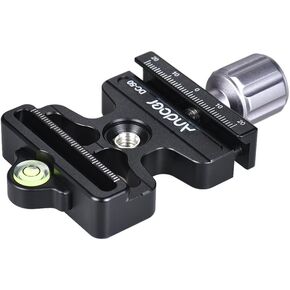 Andoer Quick Release Clamp for Arca Swiss Tripod Ball Head Quick Release Plate, DC-50 Professional Release Clamp Knob-Type for Manfrotto 200PL Quick Release Plate