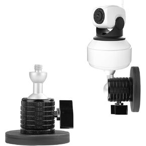 Magnetic Camera Mount, Magnetic Security Camera Mount for Cameras with 1/4 Inch Thread 360° Adjustable Magnetic Camera Mounting Base for WYZE Cam 3, Blink XT2/3