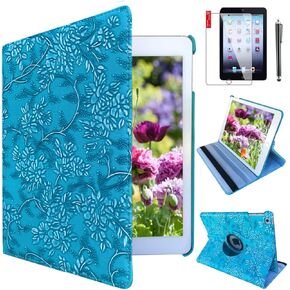 Case for ipad 4th / 3rd / 2nd Generation 9.7 inch (11Years ago Old Model) Model A1458 A1430 A 1416 Md510ll /A Mc979ll/A with Screen Protector Stand Smart Covers Support Wake/Sleep Black