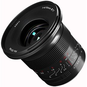 7artisans 15mm F4 Full Frame Manual Fixed Focus 114° Ultra-Wide Angle Lens Compatible for Nikon Z Mount Cameras Z5 Z6 Z7 Z9 Z50 Z6Il Z7Il ZFC