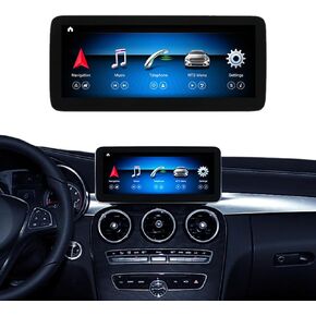 Android 13 راديو السيارة بشاشة لمس 10.25 بوصة ستيريو سيارة لمرسيدس بنز C GLC فئة W205 X156 2015-2018 سنة مع NTG5.0، يدعم Carplay اللاسلكي، Android Auto، الكاميرا، Mirrorlink in Kuwait