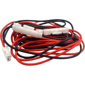 9.84Ft T Connector DC Power Cable with Double 10A Fuse for Yaesu FT-7900R,FT-7800R,FT-8900R,FT-8800R,FT-1907M,FT-1807M,FT-1802M