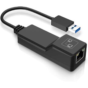 DriverGenius USB 3.0 to Dual Port Gigabit Ethernet Adapter NIC w/USB Port - Compatible for Windows 11, macOS 14 Sonoma (CU200)