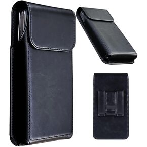 Phone Holster for iPhone 15 Pro Max, 15 Plus, 14 Pro Max, 14 Plus, 13 Pro Max, 12 Pro Max, 11 Pro Max, Leather Phone Holster with Belt Clip, Pouch Case for Men Belt (Coffee, XXL)