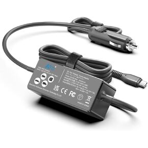 KFD 100W USB C Laptop Car Charger 12V-24V DC Adapter for MacBook Pro/Air,Hp,Dell,Surface,Lenovo Samsung,LG,Acer,Asus Rog G16 Flow X13 Z13,MSI Titan 18 17,DJI Mini 4/Mavic 3/Air 3 Type C Power Supply