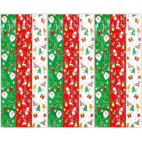 Lofaris 3pack Christmas Party Decorations Merry Xmas Foil Fringe Curtains for Kids Adults Photography Backdrop Winter New Year Ugly Sweater Holiday Party Decorations Supplies Wall Decor 3.3x6.6ft