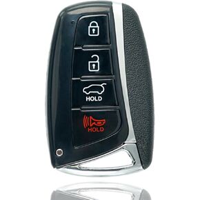 Key Fob Keyless Entry Fits for Hyundai Santa Fe 2013 2014 2015 2016 2017 2018 Smart Remote Control Push Start Button Key Replacement (FCC ID:SY5DMFNA04 P/N:95440-4Z200 46Chip 315MHz)