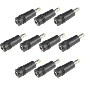 uxcell DC Power Connector 5.5x2.1mm Female Jack to 4.8x1.7mm Male Adapter Barrel Connector 10pcs