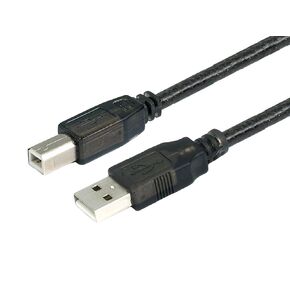 Monoprice USB 2.0 Extension Cable - USB Type-A to USB Type-B, Male to Male, Active, 28/24AWG, 33 Feet, Black