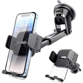 Phone Mount for Your Car SUVs Truck Van Universal Cell Phone Holder 3 in 1 Phone Mount for Dashboard Windshield Air Vent Fit for All Smartphones