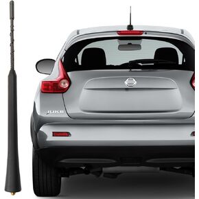 9 Inch Antenna for Nissan Juke (2011-2017), Nissan Juke Antenna, Flexible Rubber Antenna Replacement Mast for Nissan Juke 2011 2012 2013 2014 2015 2016 2017, Black