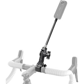 Fotoleey 360 Camera Motorcycle Mount, Bicycle Handlebar Mount for Insta360 X4, X3, X2, Ace Pro, Ace, GoPro with Extension Rod