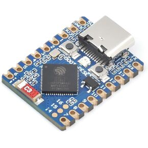 waveshare ESP32-S3 Mini Development Board with 2.4GHz Wi-Fi,Bluetooth 5 Support,Based on ESP32-S3FH4R2 Dual-Core Processor,240MHz Running Frequency, USB Type-C Port