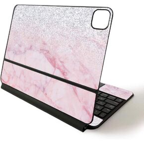 غلاف MightySkins متوافق مع Magic Keyboard iPad Pro مقاس 11 بوصة (2020) - Girly Marble Dazzle | غطاء ملتف واقٍ ومتين وفريد ​​من نوعه من الفينيل | سهل التطبيق | صنع في الولايات المتحدة الأمريكية