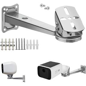 WiTi Stainless Steel Wall Mount Bracket for Surveillance Camera, Extension Arm Holder for Eufy Solocam s220, Security Surveillance Systems Installing Indoor and Outdoor
