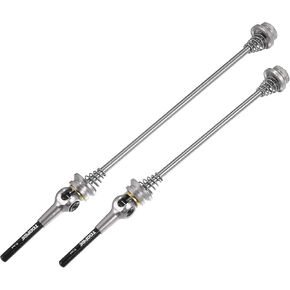 X AUTOHAUX 1 Pair Bike Bicycle Quick Release Axles Skewers Lever Front Rear Bike Axle Wheel Hub 140mm 180mm Blue for MTB Moutain Road Bike