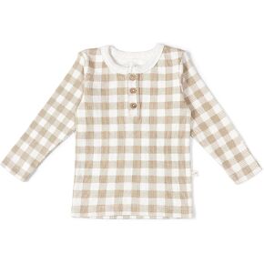 MakeMake Organics GOTS Certified Organic Cotton Toddler Young Kids Boys Girls Neutral Long Sleeve Tee