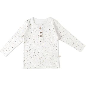 MakeMake Organics GOTS Certified Organic Cotton Toddler Young Kids Boys Girls Neutral Long Sleeve Tee