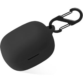 Geiomoo Silicone Case for Anker Soundcore P25i, Anker Soundcore P20i, Anker Soundcore R50i, Protective Cover with Carabiner (Black)
