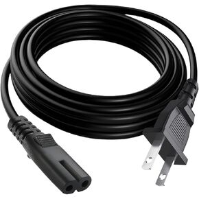 TV Power Cord 10ft Cable Compatible with for Samsung LG TCL Sony Hisense Apple and More TV Devices Replacement Supply Cord (Non Polarized, 125V - 18 AWG)