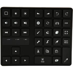Dpofirs Mini Express Key Remote Control Shortcut Keyboard, 35 Keys Customized Express Keys Only for iOS, OS System