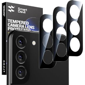 SmartDevil 3-Pack Camera Lens Protector for Samsung S24 Ultra, (Not Fall Off) Clear Tempered Glass, 9H Hardness Accessories