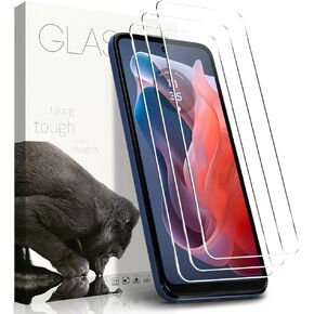 [3 Pack] Tempered Glass Compatible With Motorola Moto G Play 2024 Screen protector With 9H Anti Scratch Transparent HD Clear Bubble Free Protective Film