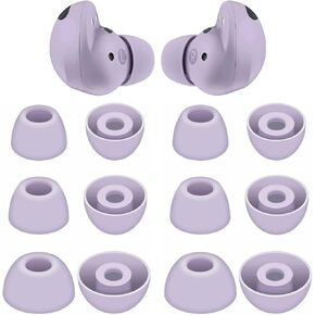 JNSA Silicone Ear Tips Replacement for Galaxy Buds 2 Pro Earbuds, S/M/L 3 Size 3 Pairs,Fit in The Case, Earbuds Ear Gels Eartips, (Violet) 2prov