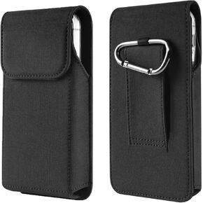 Large Cell Phone Holster with Belt Clip Loop Pouch Holder Belt Case for Motorola Moto G Stylus 5G 2022 G Power 5G 2024 G Play, Samsung Galaxy A14 A05 A22 5G S21 Ultra, Nokia G50 X100 G300, TCL 30XL