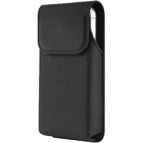 Large Cell Phone Holster with Belt Clip Loop Pouch Holder Belt Case for Motorola Moto G Stylus 5G 2022 G Power 5G 2024 G Play, Samsung Galaxy A14 A05 A22 5G S21 Ultra, Nokia G50 X100 G300, TCL 30XL