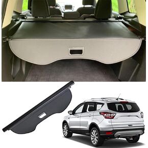 kaungka Cargo Cover for 13-18 Ford Escape 2019 Cargo Cover Trunk Shielding Shade Black (Updated Version:There is no Gap Between The Back Seats and The Trunk Cover)