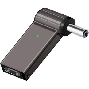 USB C to 5.5mm Laptop Charging Adapter Female Type C to Male DC 5.5 x 2.1mm Barrel Jack Plug Converter Universal 100W PD Power Charger Connector Tip for Battery Pack Router MSI Dell HP Acer Toshiba