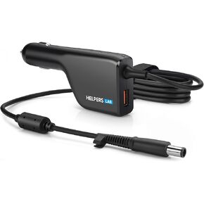 Power Supply Car Adapter Charger for DELL Latitude XPS Precision Vostro Adamo Studio Inspiron 19.5V 3.34A 4.62A 65W 90W with 18W USB QC3.0
