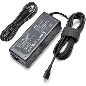 65W Type C Charger Adapter for Samsung Galaxy Book Pro 360 NP950QDB NP930QDB NP935QDC Galaxy Book Pro NP950XDB NP930XDB 15.6"13.3" Galaxy Book NP750TDA-XD2US USB C Laptop Power Charging Cord Supply.