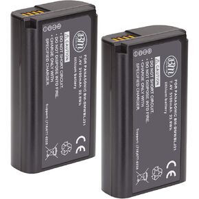 BM Premium 2 Pack of DMW-BLJ31 Batteries for Panasonic Lumix DC-S1, DC-S1H, DMW-BGS1R Digital Cameras
