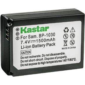 Kastar Battery 3-Pack Replacement for Samsung BP-1030 BP1030, ED-BP1030, BP-1130 BP1130, ED-BP1130 Battery, Samsung NX200, NX210, NX300, NX300M, NX310, NX500, NX1000, NX1100, NX2000 Cameras