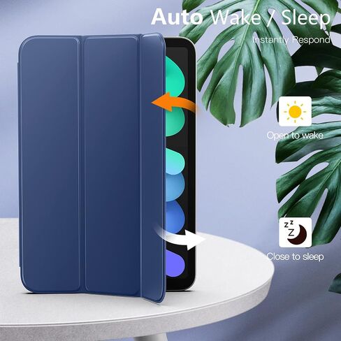 حافظة مغناطيسية TiMOVO لجهاز iPad Mini 6 2021 (8.3 بوصة)، حافظة iPad Mini الجيل السادس - حافظة ذكية مغناطيسية قوية قابلة للطي، حافظة نحيفة وخفيفة الوزن مع خاصية النوم/الاستيقاظ التلقائي - رمادي فضائي in Kuwait